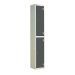 Laminate Door Locker - 2 Compartment - Graphite Grey Doors - H.1800 W.300 D.300