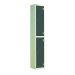 Laminate Splash Locker - 2 Compartment - Graphite Grey Doors - H.1800 W.300 D.450