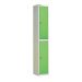 Laminate Door Locker - 2 Compartment - Vibrant Green Doors - H.1800 W.300 D.450