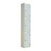Laminate Splash Locker - 3 Compartment - Light Grey Doors - H.1800 W.300 D.300