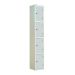 Laminate Door Locker - 4 Compartment - Light Grey Doors - H.1800 W.300 D.300