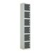 Laminate Door Locker - 6 Compartment - Graphite Grey Doors - H.1800 W.300 D.300