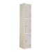 Laminate Door Locker - 3 Compartment - Light Grey Doors - H.1800 W.300 D.300