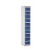 Post Box Locker - 100 Series - Dark Blue Doors - H.1325 W.230 D.255