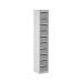 Post Box Locker - 100 Series - Light Grey Doors - H.1325 W.230 D.255