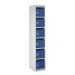 Post Box Locker - 240 Series - Dark Blue Doors - H.1665 W.300 D.380