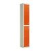 Laminate Splash Locker - 2 Compartment - Clementine Doors - H.1800 W.300 D.450
