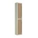 Laminate Splash Locker - 2 Compartment - Oak Doors - H.1800 W.300 D.300