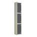 Laminate Splash Locker - 3 Compartment - Graphite Grey Doors - H.1800 W.300 D.300
