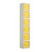 Laminate Splash Locker - 6 Compartment - Spectrum Yellow Doors - H.1800 W.300 D.300