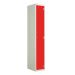 Laminate Splash Locker - 1 Compartment - Spectrum Red Doors - H.1800 W.300 D.300
