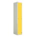 Laminate Door Locker - 1 Compartment - Spectrum Yellow Doors - H.1800 W.300 D.450