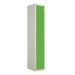 Laminate Splash Locker - 1 Compartment - Vibrant Green Doors - H.1800 W.300 D.450
