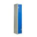 Z-Door Locker - Steel Door - Dark Blue Doors - H.1800 W.300 D.450