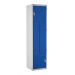Z-Door Locker - Steel Door - Dark Blue Doors - H.1800 W.450 D.450