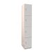  Plant-On Lockers - MFC - H.1800 W.300 D.450mm - 4 Compartment - Light Grey 