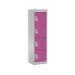 Spectrum School Locker - 4 Compartment - Pitahaya Pink Doors - H.1235 W.300 D.300