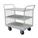 Shelf Truck - 3 Tier With Mesh - Light Grey - H.1050 W.900 D.600