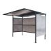 Traditional Cycle Shelter - Initial - Closed Back, Galvanised Sides - 2180.2500.2450 - Black
