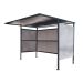 Traditional Cycle Shelter - Initial - Closed Back, Perforated Sides - 2180.1900.2450 - Black
