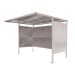 Traditional Cycle Shelter - Initial - Closed Back, Perforated Sides - 2180.1900.2450 - Light Grey