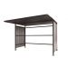 Traditional Cycle Shelter - Initial - Open Back, Galvanised Sides - 2180.2500.3060 - Black