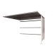 Traditional Cycle Shelter - Extension - Open Back, Galvanised Sides - 2180.2500.2450 - Light Grey