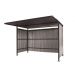 Traditional Cycle Shelter - Initial - Closed Back, Galvanised Sides - 2180.1900.3060 - Black