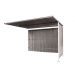 Traditional Cycle Shelter - Extension - Closed Back, Galvanised Sides - 2180.1900.2450 - Light Grey