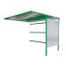 Traditional Cycle Shelter - Extension - Open Back, Galvanised Sides - 2180.2500.3060 - Green