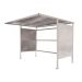 Traditional Cycle Shelter - Initial - Open Back, Perforated Sides - 2180.1900.2450 - Light Grey