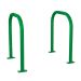 Sheffield Loops - Junior Size - Grouted - Galvanised & Powder Coated - Green