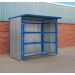 Drum Storage Shelter - Single Gate - Open Front Door - Dark Blue - 2100.2500.1900