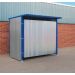 Drum Storage Shelter - Single Gate - Galvanised Panel Door - Dark Blue - 2100.2500.1900