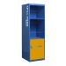 SpillZone® Absorbent Station 1 - 1820Hx550Wx550Dmm - with Lockable Cupboard including internal shelf - Full Door - Cam Locks