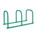Sheffield Rack - Adult Size - 3 Loops  - Galvanised & Powder Coated - Green