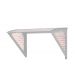 Small Wall Mounted Smoking Shelter - Light Grey Frame - 3 People - H.1100 W.2000 D.1000