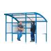 Premier Shelter - Perforated Steel Sides - Dark Blue - 9 People