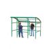 Premier Shelter - Clear Perspex Sides - Green - 9 People