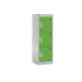 Spectrum School Locker - 3 Compartment - Sublime Lime Doors - H.955 W.300 D.300