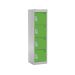 Spectrum School Locker - 4 Compartment - Sublime Lime Doors - H.1235 W.380 D.380