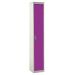 Spectrum Locker - 1 Compartment - Summer Lilac Doors - H.1800 W.300 D.450