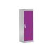 Spectrum School Locker - 1 Compartment - Summer Lilac Doors - H.955 W.380 D.380