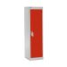 Spectrum School Locker - 1 Compartment - Tamarillo Red Doors - H.1235 W.380 D.380