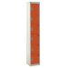 Spectrum Locker - 6 Compartment - Tangelo Orange Doors - H.1800 W.300 D.300