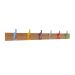  Wall Mounted Junior Coat Rails - 6 Hooks