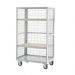 Boxwell Trolley Without Doors - Light Grey - Plywood Shelves - H.1655 W.900 D.600  