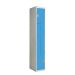 Z-Door Locker - Steel Door - Light Blue Doors - H.1800 W.300 D.450