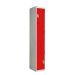 Z-Door Locker - Laminate Door - Spectrum Red Doors - H.1800 W.300 D.450