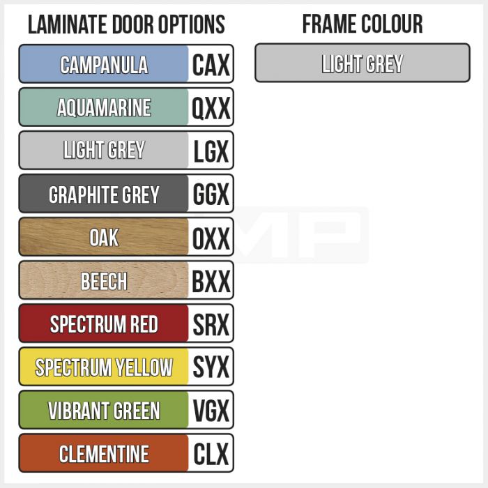 Laminate Splash Locker - 1 Compartment Squamarine Door Colour Option - UK Locker Manufacturer